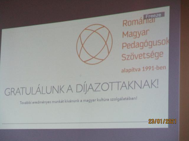 A Romániai Magyar Pedagógusok Szövetségének(RMPSZ) díjosztó ünnepsége