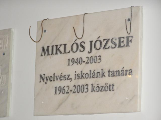 Miklós József Emlékünnepség